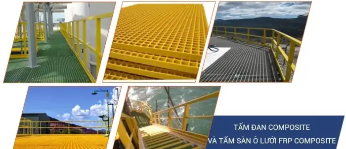 Tấm sàn grating composite FRP – Giải pháp sàn công nghiệp bền nhẹ, chống ăn mòn vượt trội Tấm sàn grating composite FRP – Giải pháp sàn công nghiệp bền nhẹ, chống ăn mòn vượt trội