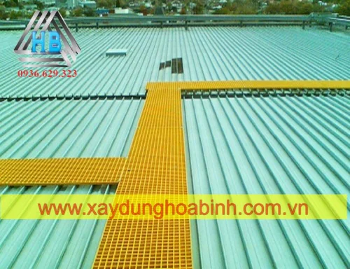 Tấm Sàn Grating FRP Composite 1220x2440x35